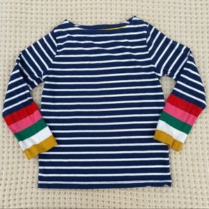 Mini Boden.multi stripe long sleeve size 5-6y